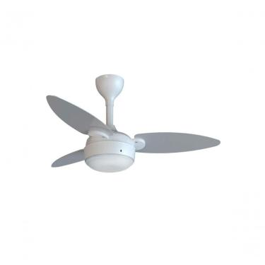Imagem de Ventilador de Teto Ventisol 6 Velocidades Branco com Cinza Elluz Inverter Controle Remo...