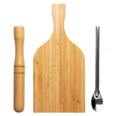 Imagem de Kit Caipirinha 3 Peças Bambu e Inox - Clink, Kit caipirinha