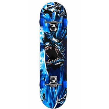 Imagem de Skate Com Kit Proteção Pro Balls -, Azul