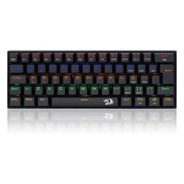 Imagem de Teclado Mecânico Gamer Redragon Lakshmi, Rainbow Switch Brown, ABNT2, 