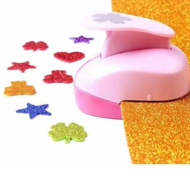 Imagem de Furador Scrapbook Papel Eva DIVERSOS Corte 1,6cm 16mm VMP, COLORIDO