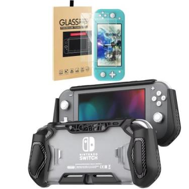 Imagem de Case Capa Tpu Para Nintendo Switch Lite + Película De Vidro - Genérica