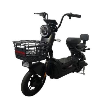 Imagem de Bicicleta Aro 14 Elétrica Preto Duos Eko 05 500w 48v 20ah C/ Cesta