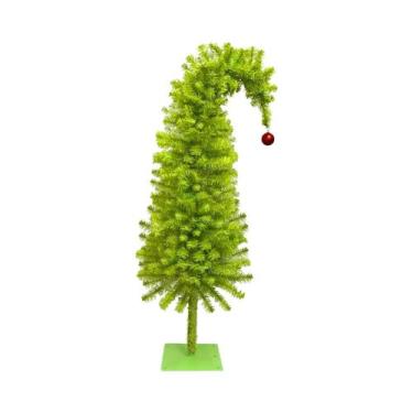 Imagem de Árvore De Natal Artificial De PVC 90CM Com Cabeça Curvada Verde Para D
