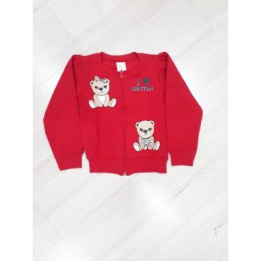 Imagem de Casaco moletom infantil Ursos RF 4853 - Bygus , Vermelho, 10