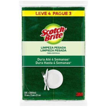 Imagem de Esponja 3m Scotch Brite 4un