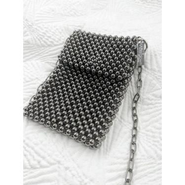 Imagem de Bolsa Spheres Beaded Bag - Grafite - Afterglow Atelier
