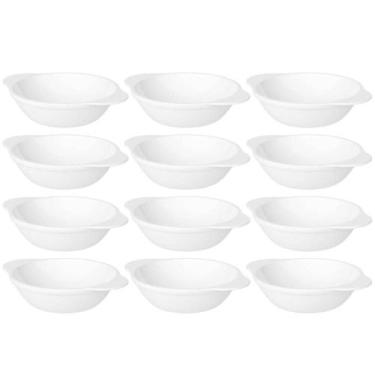 Imagem de 12 Cumbucas Brancas Coza Uno 100ml Plástica Bowl Tigela 11,5x9x2,5cm C
