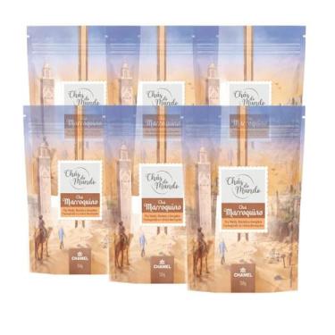 Imagem de Kit 6 Pouch Chás do Mundo Marroquino Chamel 50g