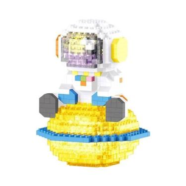Imagem de Minifigura De Astronauta Com LED, Blocos De Montar Micro Mini, Brinque