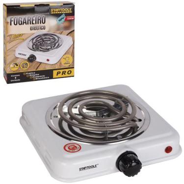 Imagem de Fogareiro / fogao eletrico portatil espiral 1 boca 127v branco 1000w p