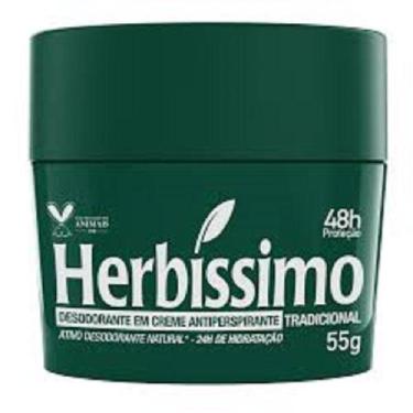 Imagem de DESODORANTE CREME ANTITRANSPIRANTE HERBISSIMO DIVERSOS 55g - DAN