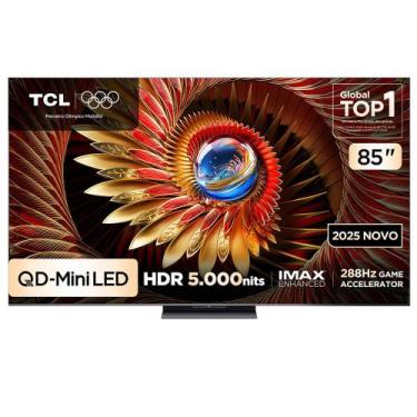 Imagem de Smart TV 4K TCL Premium QD-Mini LED 85 Polegadas com Google TV, Zero B