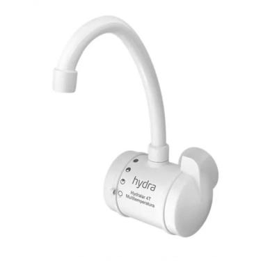 Imagem de Torneira Elétrica Hydralar 4T Multi Temperatura 5500W 110V com Registro 1-4 de Volta Branco Hydra
