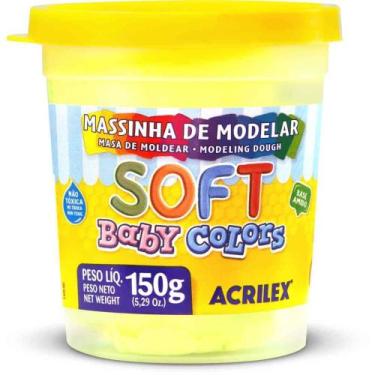 Imagem de Massa para Modelar SOFT 150G Amarelo Bebê Acrilex