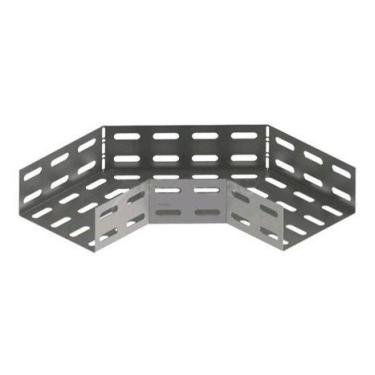 Imagem de Curva Horizontal Perfurada 90 75x75mm Para Eletrocalha - NoBrand