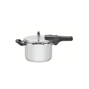Imagem de Panela De Pressão 6,0l Aço Inox Fundo Triplo Brava - Tramontina 62416220