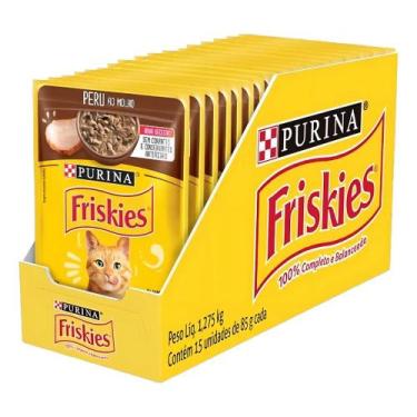 Imagem de Caixa Sachês Friskies Peru Ao Molho 85g - Congratulations Store
