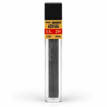 Imagem de Grafite Pentel Hi-Polymer Super 0,5mm H 2H 4H B 2B 3B 12 Unidades Lapi