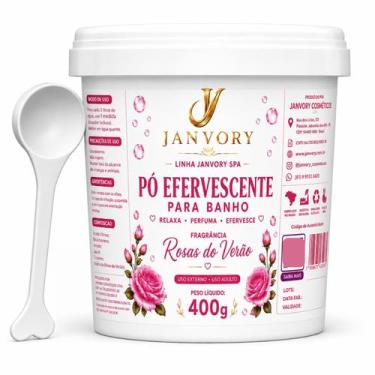 Imagem de Bomba de banho em Pó para Banho Janvory Spa  Rosas do Verão. 400g