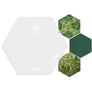 Imagem de Régua Gabarito De Corte Hexágono Patchwork Costura Criativa