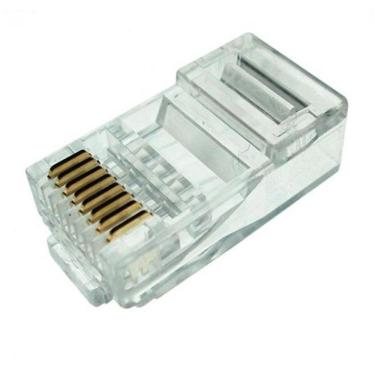 Imagem de Conector Rj45 Macho Categoria 6 Kit 100 Unidades