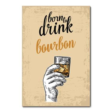 Imagem de Placa Decorativa - Nascido para Beber - 0658