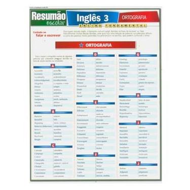 Imagem de Resumão Escolar - Inglês 3: Ortografia - Steven Berner