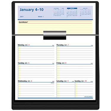 Imagem de Refil semanal de calendário de mesa Flip-A-Week 2021 da AT-A-GLANCE, 15,24 x 17,78 cm, com QuickNotes (SW7065021)