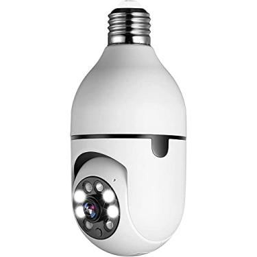 Imagem de 1080 P E27 Lâmpada de vigilância 5G WiFi Câmera visão noturna rastreamento humano automático 4X DigitCameraal Zoom Video Security Monitor