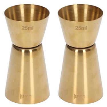 Imagem de Bar Jigger,1.9oz a 3.4oz Double Head Cocktail Jigger A?o Inoxid¨¢vel Ouro Vinho Jigger Bar Copo Medidor de Bebida em Forma de Cone para Restaurante Fam¨ªlia, Bar, Hotel, Caf¨¦, KTV(25/50ml), Coquet