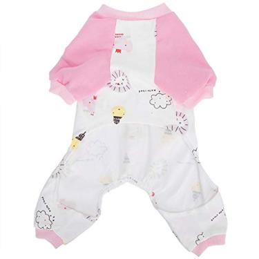 Imagem de Roupas para cães, camisa de manga comprida para cães de primavera e verão confortável para uso diário durante viagens(L)