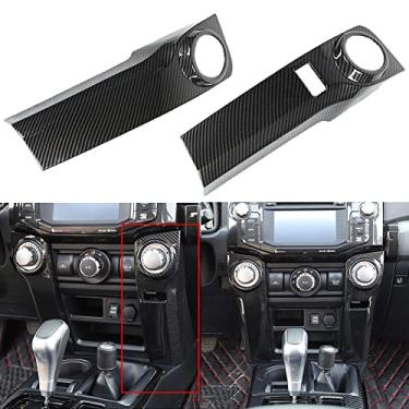 Imagem de FINMOKAL Guarnição Do Console De Controle Do Ar Condicionado Para Toyota 4Runner Suv 2010+ Fibra De Carbono