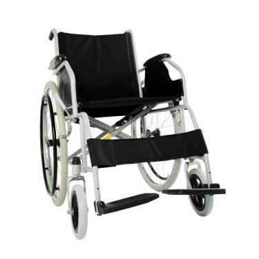 Imagem de Cadeira De Rodas Manual Dobrável Em Aço Modelo D100  - Dellamed
