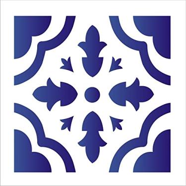 Imagem de Stencil de Acetato para Pintura OPA Simples 10 x 10 cm - 1345 Ladrilho Coração