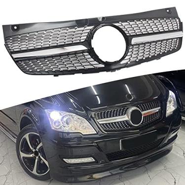 Imagem de FINMOKAL Para Mercedes-Benz Classe V Viano W639 2011-2014 Grade dianteira Diamond Black Grade