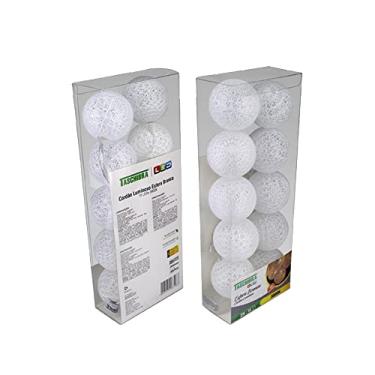 Imagem de Cordão Varal de Luzes 10 Bolas Esfera Branca LED Branco Quente 3000K Decoração