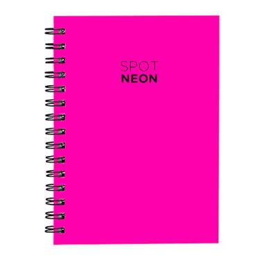 Imagem de Caderno Capa Dura Cores Spot Neon Pink 100 Folhas 14x20cm