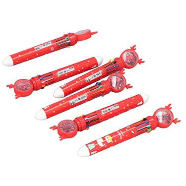 Imagem de Caneta Esferográfica de Natal, Caneta Esferográfica de Imprensa de Natal de 10 Cores Inovadora e Fofa para Crianças para Professores para Presentes de Feriado (boneco de neve de natal)