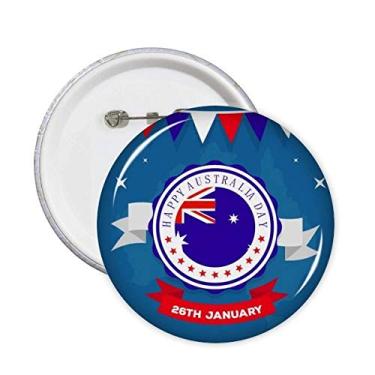 Imagem de Broche de bandeira do Dia da Austrália com sabor feliz da Austrália, emblema, acessório, decoração, 5 peças