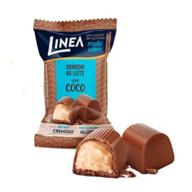 Imagem de Bombom Linea Sabor Chocolate Ao Leite Com Coco 11G - Línea