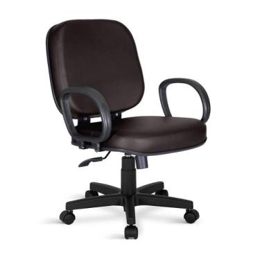 Imagem de Cadeira Obeso Torino Plus Size Giratória Relax Marrom - Flex Cadeiras