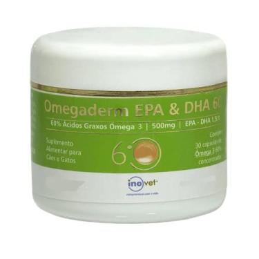 Imagem de Omegaderm 60% EPA & DHA 500mg 30 capsulas - Inovet