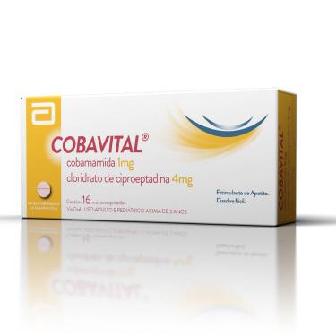Imagem de Cobavital Cobamamida 1mg + Cloridrato de Ciproeptadina 4mg 16 microcomprimidos 16 Microcomprimidos