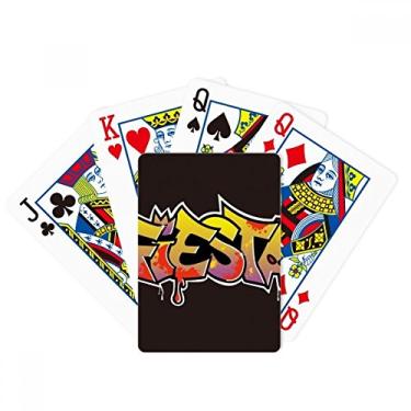 Imagem de DIYthinker Graffiti Street Culture Religion Fiesta Design Decorado à Mão Estampa Arte Ilustração Poker Jogando Cartas mágicas Divertido Jogo de Tabuleiro