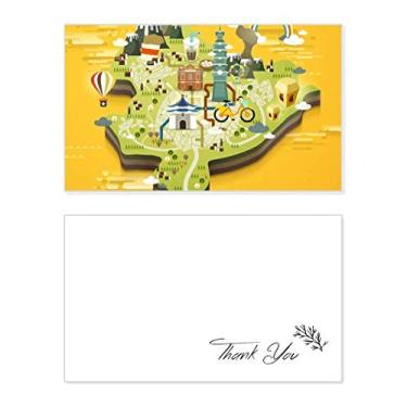 Imagem de Mapa de viagem TaiPei China cartão de agradecimento aniversário aniversário saudações casamento agradecimento