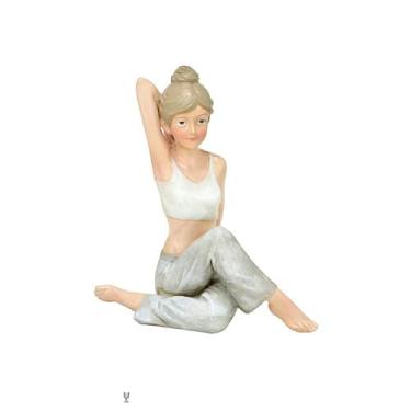 Imagem de MULHER YOGA DECORATIVA ALONGANDO