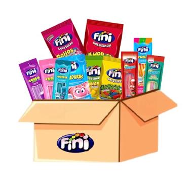 Imagem de Kit Fini C/60 pacotes Bala tubes gelatina Sortidas 15g