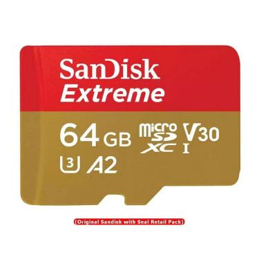 Imagem de Cartão de Memória SanDisk 64GB Extreme A2 Cartão UHS-I SDSQXAH