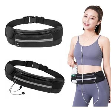 Imagem de Pochete Fitness Corrida Academia Porta Celular Bike Slim Preta MobiBem